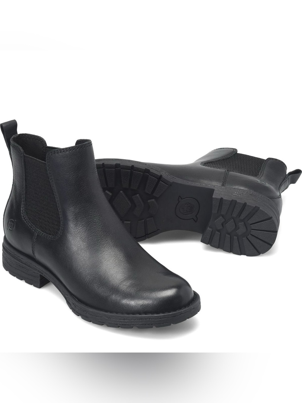 BORN Cove Black Leather Chelsea Ankle Boots | Women’s 7 - Picture 1 of 7